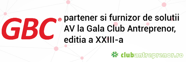 GBC partener si furnizor de solutii AV la Gala Club Antreprenor editia a XXIII-a
